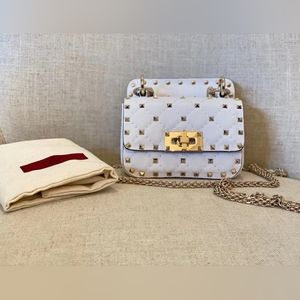 **Like New** Valentino Garavani Rockstud Spike Micro leather crossbody bag
